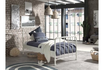 Kinderbed Bronxx - Wit - 90x200