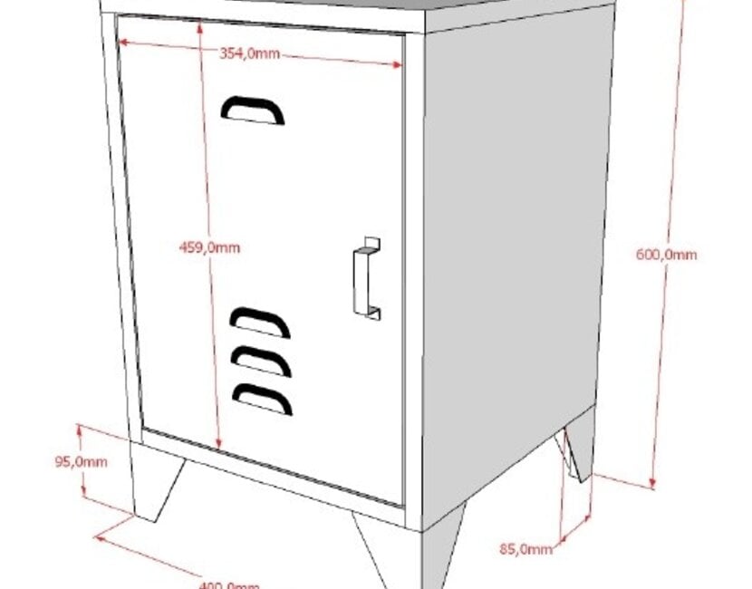 Kinderbed Bronxx - Olijfgroen - 90x200