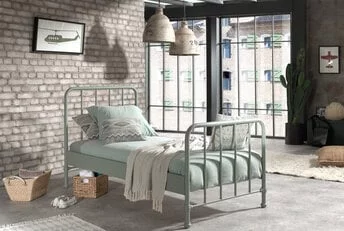 Kinderbed Bronxx - Olijfgroen - 90x200
