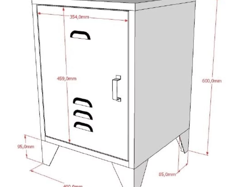 Kinderbed Bronxx - Blauw - 90x200
