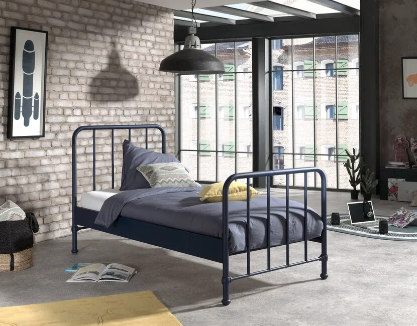 Kinderbed Bronxx - Blauw - 90x200