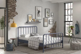 Kinderbed Bronxx - Blauw - 140x200