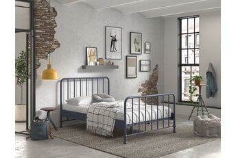 Kinderbed Bronxx - Blauw - 140x200