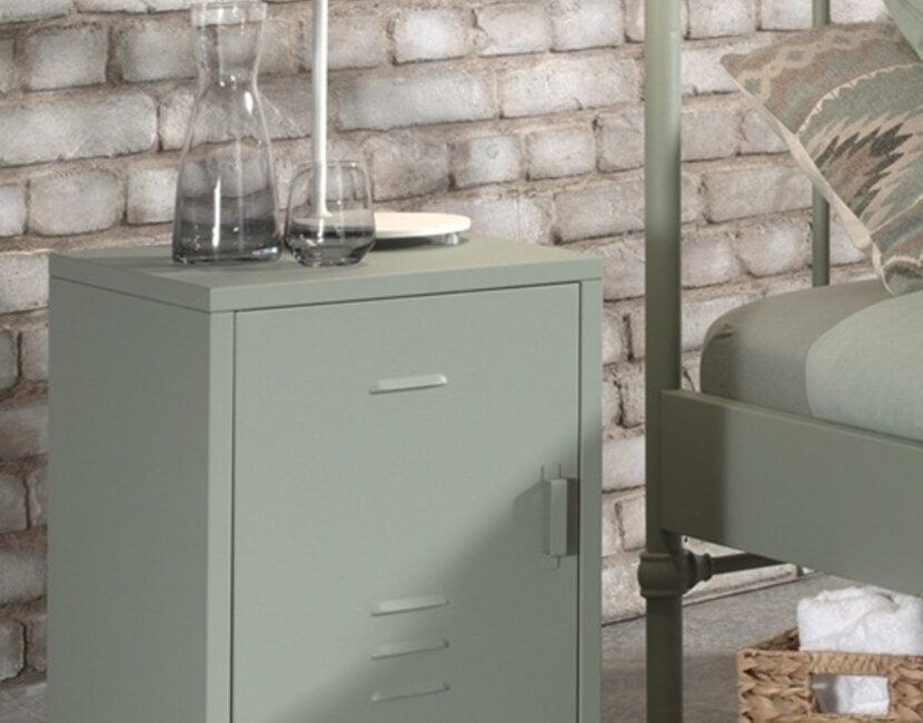 Kinderbed Bronxx - Olijfgroen - 140x200