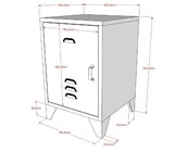 Kinderbed Bronxx - Zwart - 140x200