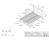 Kinderbed Bronxx - Zwart - 140x200