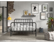 Kinderbed Bronxx - Zwart - 140x200