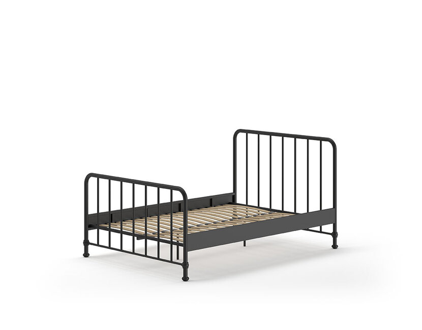 Kinderbed Bronxx - Zwart - 140x200