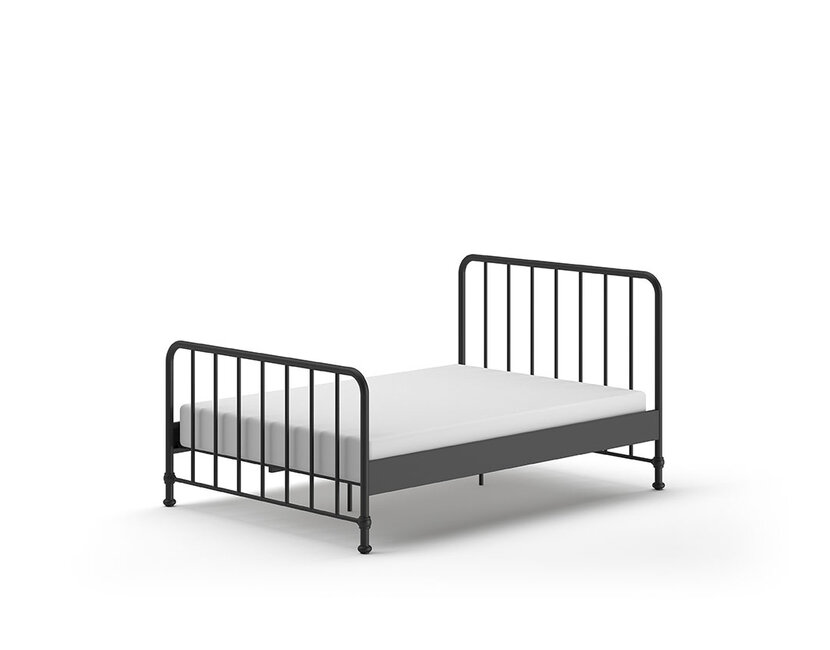 Kinderbed Bronxx - Zwart - 140x200