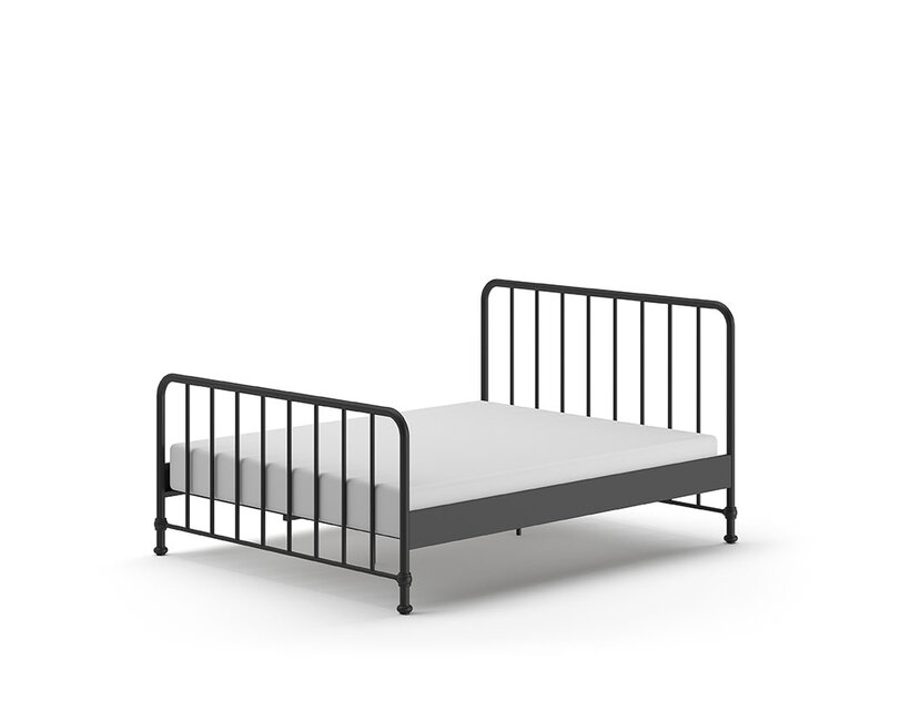 Kinderbed Bronxx - Zwart - 160x200