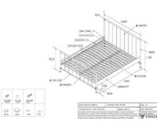 Kinderbed Bronxx - Zwart - 160x200