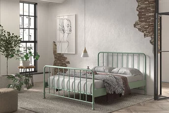 Kinderbed Bronxx - Olijfgroen - 160x200