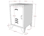 Kinderbed Bronxx - Blauw - 160x200