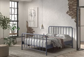 Kinderbed Bronxx - Blauw - 160x200