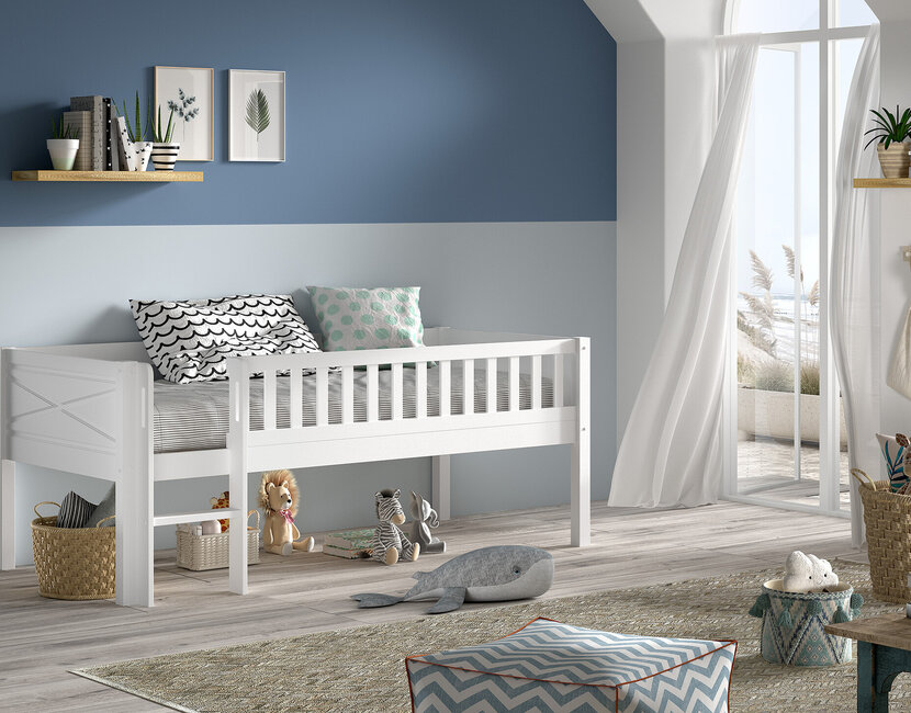 Halfhoogslaper Scott - laag model - 90x200 - met 3 lades