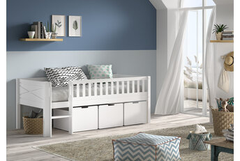 Halfhoogslaper Scott - laag model - met 3 lades