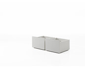 Halfhoogslaper Scott - laag model - 90x200 - met 3 lades