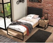 Kinderbed Irony recht hoofdeinde - 90x200 - Industrieel design