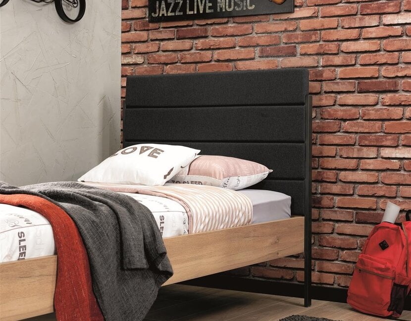 Kinderbed Irony recht hoofdeinde - 120x200 - Industrieel design