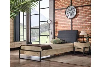 Kinderbed Irony schuin hoofdeinde - 90x200 - Industrieel design