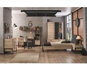 Kinderbed Irony schuin hoofdeinde - 90x200 - Industrieel design