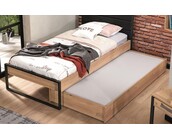 Kinderbed Irony schuin hoofdeinde - 90x200 - Industrieel design