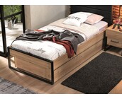 Kinderbed Irony schuin hoofdeinde - 90x200 - Industrieel design