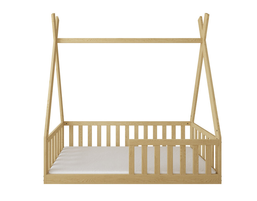 Vloerbed Tipi - 70x140 Natuur - Montessori peuterbed