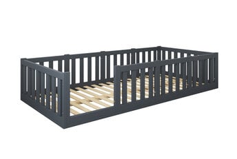 Montessori vloerbed Luna Antraciet - 90x200