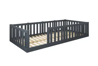 Montessori vloerbed Luna Antraciet - 90x200