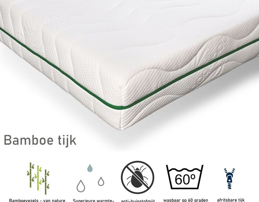 Kindermatras 70x200 Lilli Bamboe - Meegroeimatras