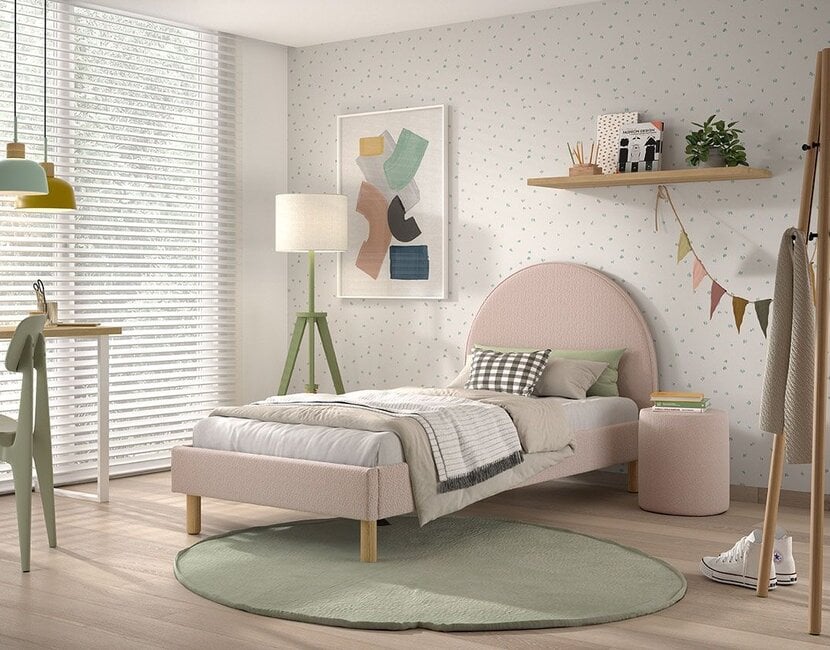 Tienerbed Moon - Roze - 90x200