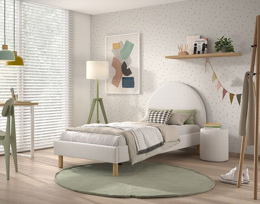 Tienerbed Moon - Wit - 90x200