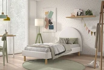 Tienerbed Moon - Wit - 90x200
