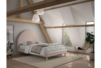 Tienerbed Moon - Roze - 140x200