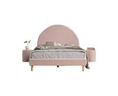 Tienerbed Moon - Roze - 140x200