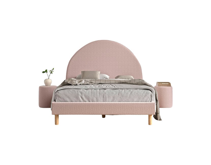 Tienerbed Moon - Roze - 140x200