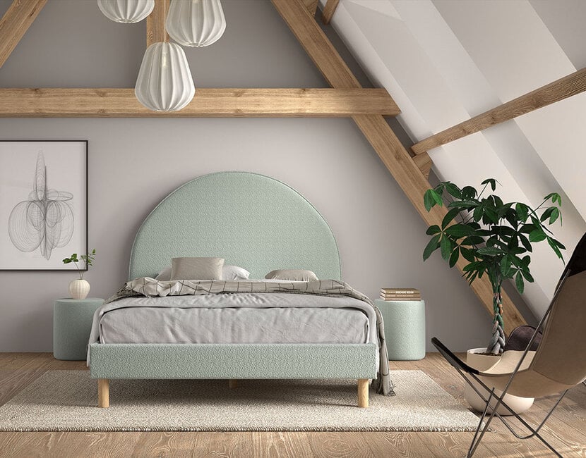 Tienerbed Moon - Groen - 140x200