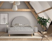 Tienerbed Moon - Grijs - 140x200