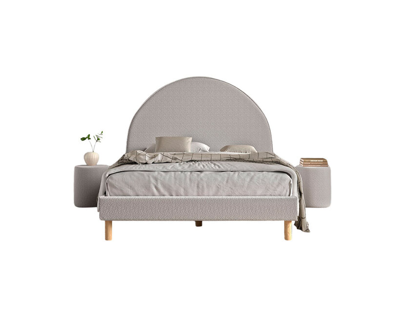 Tienerbed Moon - Grijs - 140x200