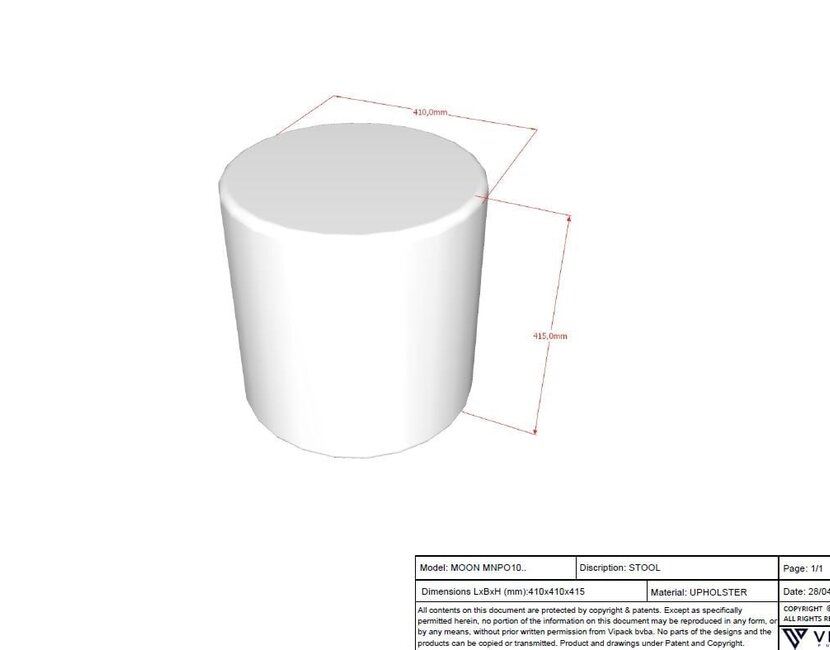 Tienerbed Moon - Wit - 140x200