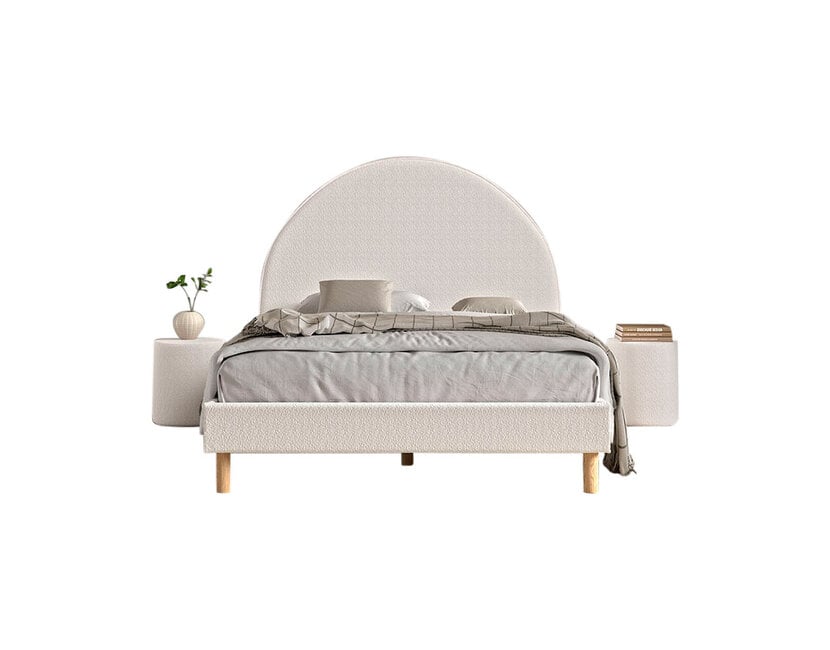 Tienerbed Moon - Wit - 140x200