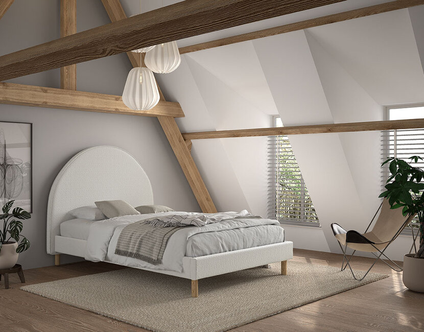 Tienerbed Moon - Wit - 140x200