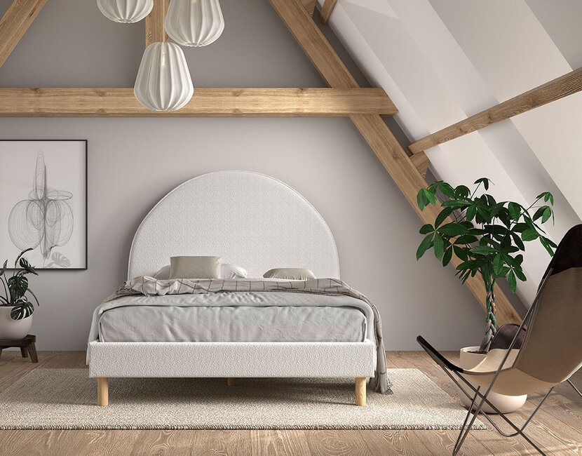 Tienerbed Moon - Wit - 140x200