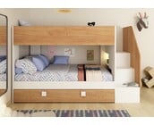 Stapelbed Easy - eikenkleur met slaaplade