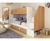 Stapelbed Easy - eikenkleur met slaaplade