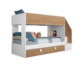 Stapelbed Easy - eikenkleur met slaaplade