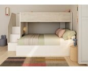 3 persoons Familiebed - Easy grijs eiken