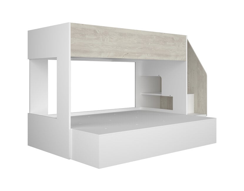 3 persoons Familiebed - Easy grijs eiken