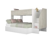 3 persoons Familiebed - Easy grijs eiken